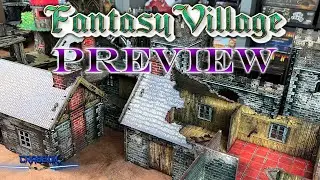 Предварительно окрашенная местность для Fantasy Village! Предварительный обзор Kickstarter от e-Raptor