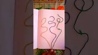 #/Thread Painting/#🎨🖌️ #shorts #drawing  #trending #art