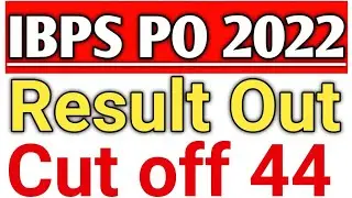 ibps po prelims result 2022