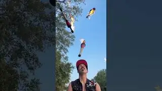Juggling FIRE with Metal Music #shorts #slowmo #lifoflucian #fire #juggling #juggler #metalmusic