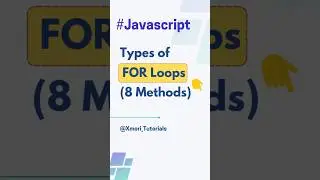 Types of For Loops in Javascript :  8 types  