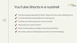 YouTube Shorts Playbook & BuzzMyVideos Initiative