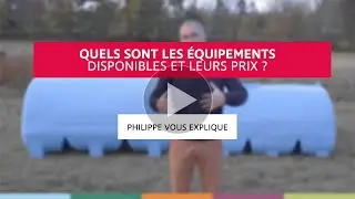 Quels sont les équipements disponibles sur les cuves de transport d'eau et leur prix ?