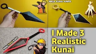 I Made 3 Realistic Cardboard Kunai (DIY Tutorial) Ultimate Cardboard Kunai (Set Of 3) 