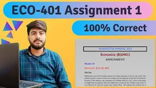 eco401 assignment 1 solution 2022 || #eco401 Assignment 1 with Explanation by VU Solutions