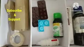 How to make a first aid box using waste Ice cream box🎁🎁🎁🎁🎁💉💉💉💊💊💊