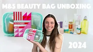 M&S Beauty Bag Unboxing 2024 // Is It Worth It? // Clinique, Color Wow, Pixi, Floral Street and More