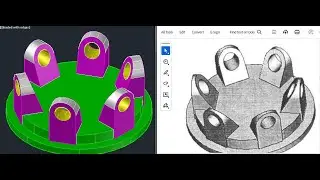 3D model in AutoCAD feature based modeling