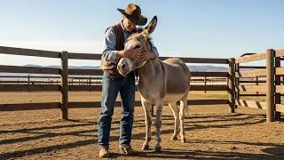 Cowboy Saw His Neighbor Abandon a Donkey at the Gate &mdash; He Took It In and Found a Friend Forever