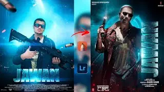 Jawan Movie Poster Photo editing Tutorial in autodesk sketchbook  | Movie Poster editing tutorial