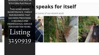 Business for Sale in Western Australia  This home-based maintenance, family run business that has b&hellip;