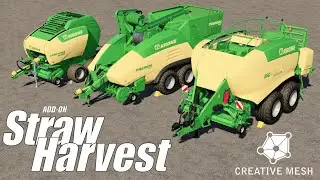 Farming Simulator 19 Presentazione Straw Harvest Add-on By Creative Mesh