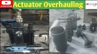 Actuator Overhauling Of 12.MW Triveni Steam Turbine All Parts Fitting And Maintenance✅🛠️