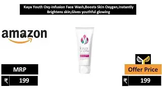 Kaya Youth Oxy Infusion Face Wash,Boosts Skin Oxygen,Instantly Brightens skin,Gives youthful glowing