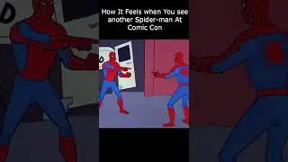 Comic con is fun #spiderman  #marvel #spidermanmemes #comiccon #comicconvention