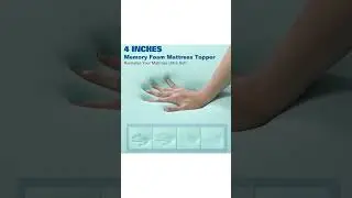 BedLuxury Mattress Topper Memory Foam
