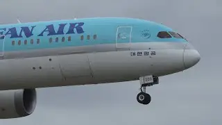 Korean Air Boeing 787-9 HL7209 Landing at NRT 16R