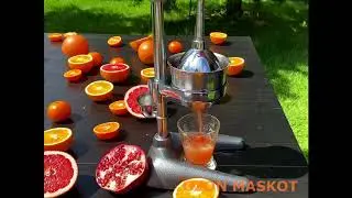 MASKOT Обзор профессиональной механической, ручной соковыжималки пресс для гранатов и цитрусовых