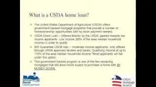 Florida USDA Rural Home Loan Mortgage -100% No Money Down