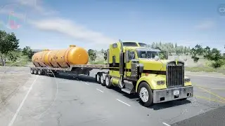 Kenworth W900 | Truck Simulator Big Rigs Gameplay | DualCarbon
