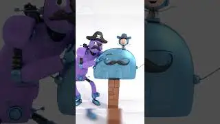 Easy Cartoon Drawing Comes to Life in 3D #shorts #viral #fyp #kids #cute #art #drawing #roblox #fun