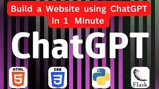 Build a Website using ChatGPT in 1 Minute  #openai #chatgpt