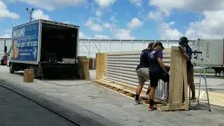 18' Gate Fence Aluminum  Crating On-Site Project📦🚛🚢✈