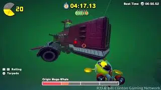 Pac-Man World 2 Re-Pac: Origin Mega Whale Ex-Hard Boss Fight Gold Medal