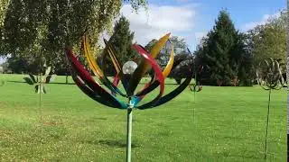 Spiritual Multi Colorued Solar Light Wind Spinner