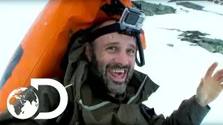 Glissading Down A Mountain | Marooned with Ed Stafford