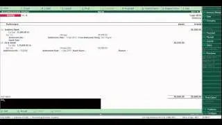 contra  payment and journal entry in tally erp9