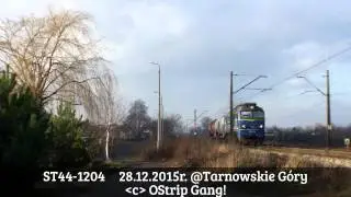 #Węgl&oacute;wka TG: ST44-1204 z dwoma cysternami #20151228