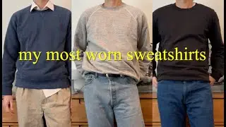 my most worn sweatshirts (uniqlo, reigning champ, orslow)
