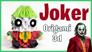 Cómo Hacer al JOKER  de ORIGAMI 3d 🕺 en Español (FÁCIL) Tutorial Paso a Paso