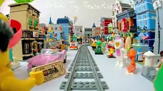 POV LEGO Train Tour Around LEGO City | 1st Person View
