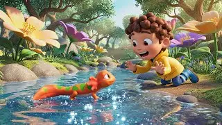 Five Little Newts Slide Slide Slide | Nursery Rhymes for Kids & Baby Songs