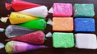 Making Relaxing Slime with Piping Bags and Foam Bricks