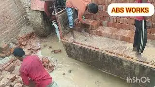 ABS BRICK LOADING TRACTOR #brick #tractor #labour #water 