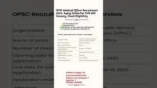 OPSC Medical Officer Recruitment 2023: Apply Online For 7276 MO Vacancy, Check Eligibility