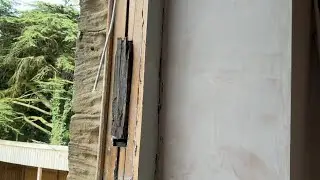 Making a new sash window weight pocket cover