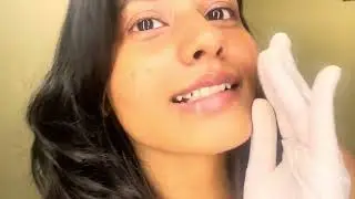 Trying latex gloves ASMR in my home in India