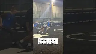 Rooftop football in Dallas. #soccer #football #shorts #youtubeshorts #youtube #fyp #dallas #texas