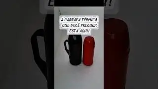 🛍️ garrafa t&eacute;rmica Roma 1 litro e 500ml Unitermi caf&eacute; ch&aacute; &aacute;gua#vip#garrafatermica#ofertasshipee