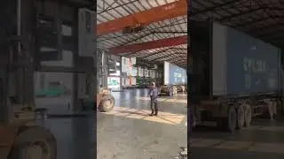Flatbed trailer package by container