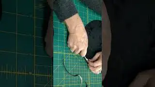 Leather Work Gluing Fabric to get a nice inside #leatherwork #diyleather