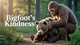 Bigfoot Saves Wounded Bear | Unbelievable Forest Encounter 🐻❤️