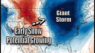 A Giant Storm Is Brewing ~ Powerful Cold Front, Very Cold Air And Early Snowfall