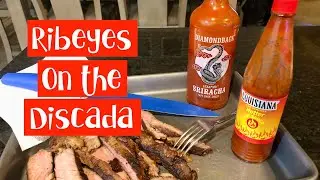 Pan Fried Ribeyes on the Discada