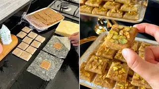 	معسلات رمضانية/بريوات على شكل مربع بدون قلي تعليكة وقرمشة معتبرة