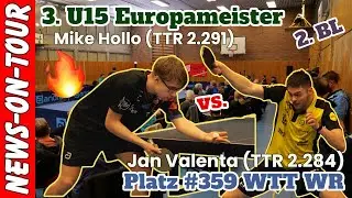 Mike Hollo (1. FC Köln, TTR 2291) vs Jan Valenta (TV 1879 Hilpoltstein, TTR 2284) | 2 BL Tischtennis